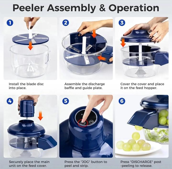 Electric fruit and vegetable peeler