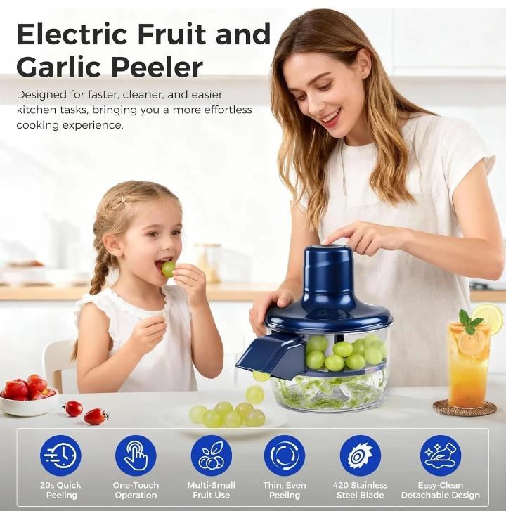 Electric fruit and vegetable peeler